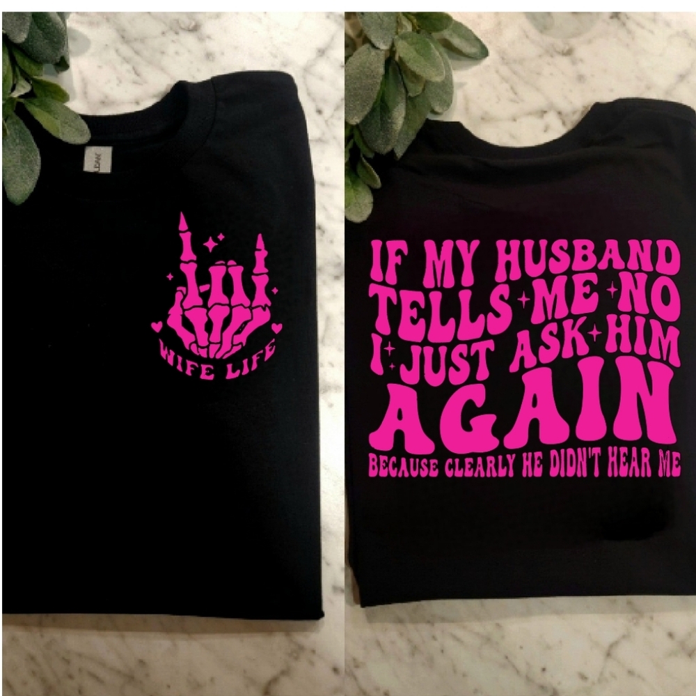 Wife shirt cute retro humor funny married popular wifey life